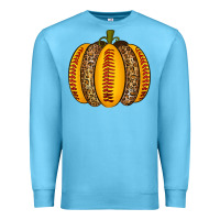 Ocean Blue Softball Pumpkin Premium Sweatshirt - texasbilliewilder