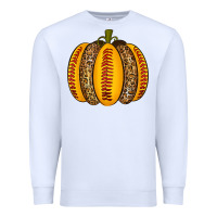 White Softball Pumpkin Premium Sweatshirt - texasbilliewilder