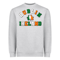 Heather Grey dublİn ireland Heavyweight Sweatshirt - MaliasSmallBusiness