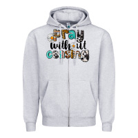 Heather Grey Pray Without Ceasing Zipper Hoodie - LillyAllenDesigns