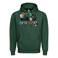 Sports Green Pray Without Ceasing Zipper Hoodie - LillyAllenDesigns