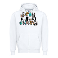 White Pray Without Ceasing Zipper Hoodie - LillyAllenDesigns