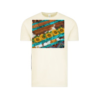 Vintage Arctic western aztec sunflowers turquoise cowhide Vintage Tee - BarkalooDesign