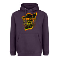 Plum remember your roots Heavyweight Hoodie - NancyCooperArtShop