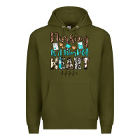 Army Green nursing is a work of heart Premium Hoodie - JahusDesignShop