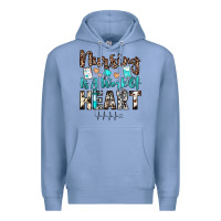 Colony Blue nursing is a work of heart Premium Hoodie - JahusDesignShop