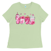 Matcha breast cancer coffee cups Ladies Tee - Zillion Design Studio