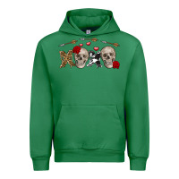 Emerald Xoxo Valentine skulls Valentine's Day Urban Hoodie - FaDigitalArtStudio