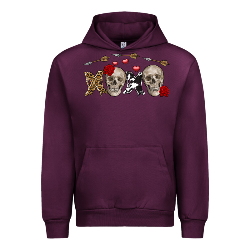 Xoxo Valentine Skulls Valentine's Day Urban Hoodie by FaDigitalArtStudio | Teevron
