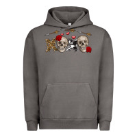 Pigment Tornado Xoxo Valentine skulls Valentine's Day Urban Hoodie - FaDigitalArtStudio