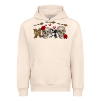 Sandshell Xoxo Valentine skulls Valentine's Day Urban Hoodie - FaDigitalArtStudio