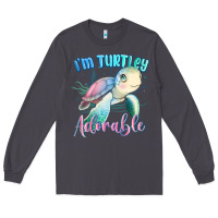 Smoke im turtley adorable turtle Long Sleeve Tee - MaliasSmallBusiness