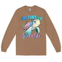 Toasted Coconut im turtley adorable turtle Long Sleeve Tee - MaliasSmallBusiness