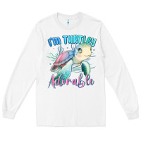White im turtley adorable turtle Long Sleeve Tee - MaliasSmallBusiness