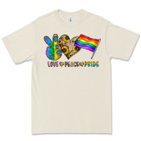Bone peace love pride Premium Tee - CowhideDigitalArt