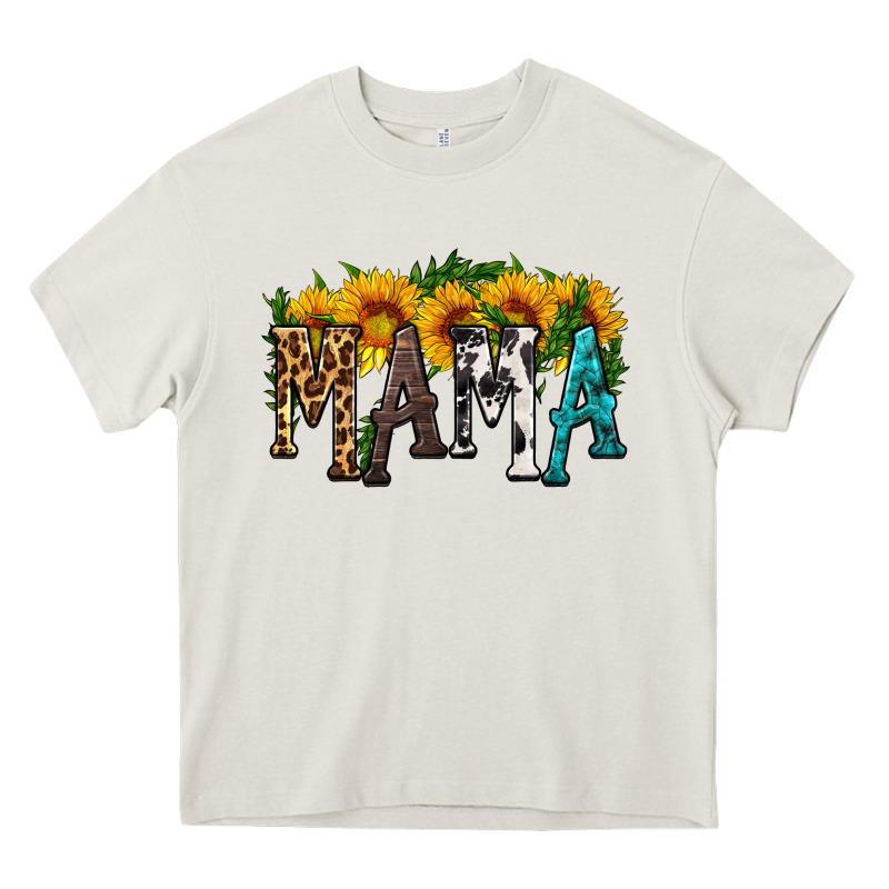 Mama With Sunflower Heavy Core Tee by HRA Design Shop | Teevron