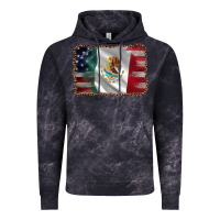 Cloud Black mexico flag and usa flag Vintage Hoodie - AdoDesignShop