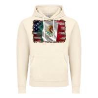 Vintage Artic mexico flag and usa flag Vintage Hoodie - AdoDesignShop