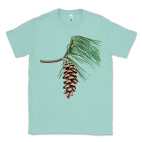 Seafoam white pine cone Classic Tee - LillyAllenDesigns