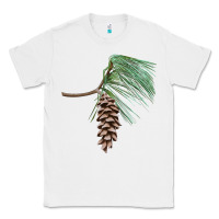 White white pine cone Classic Tee - LillyAllenDesigns