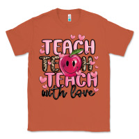 Copper teach teach teach with love Classic Tee - MaliasSmallBusiness