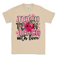 Mushroom teach teach teach with love Classic Tee - MaliasSmallBusiness