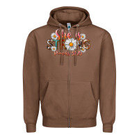 Chestnut Western She Is Strong Zipper Hoodie - LillyAllenDesigns