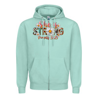 Western She Is Strong Zipper Hoodie | Teevron