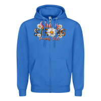 True Royal Western She Is Strong Zipper Hoodie - LillyAllenDesigns
