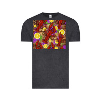 Vintage Black mardi gras crawfish and lemons Vintage Tee - Jasminsmagicworld