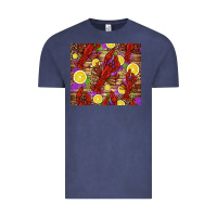 Vintage Denim mardi gras crawfish and lemons Vintage Tee - Jasminsmagicworld