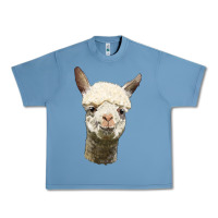 Pebble Blue Alpaca Head Urban Heavy Tee - LillyAllenDesigns