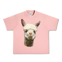 Salmon Alpaca Head Urban Heavy Tee - LillyAllenDesigns