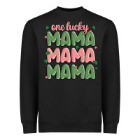 Black one lucky mama Heavyweight Sweatshirt - MaliasSmallBusiness