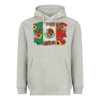 Moon Dust Mexican Flag with Leopard Heavyweight Hoodie - texasbilliewilder