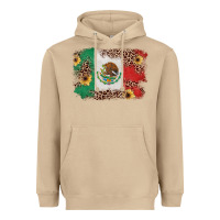 Mushroom Mexican Flag with Leopard Heavyweight Hoodie - texasbilliewilder
