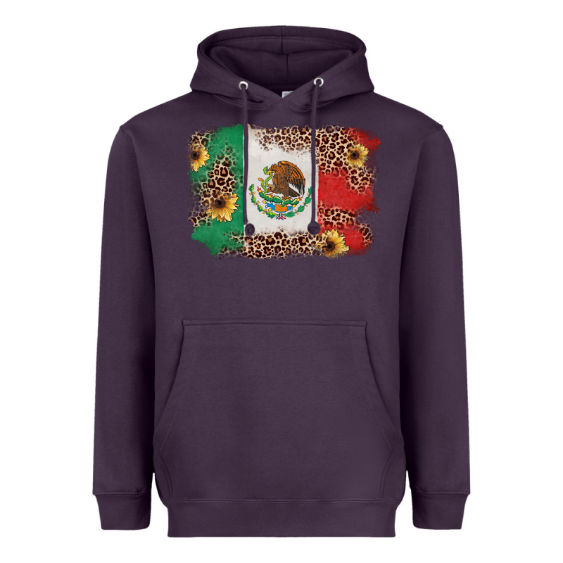 Mexican Flag With Leopard Heavyweight Hoodie by texasbilliewilder | Teevron