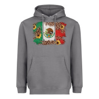 Storm Mexican Flag with Leopard Heavyweight Hoodie - texasbilliewilder
