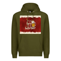 Army Green i'm just here for the butterbeer Premium Hoodie - TumblerDesignByShophia