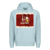 Blue Mist i'm just here for the butterbeer Premium Hoodie - TumblerDesignByShophia