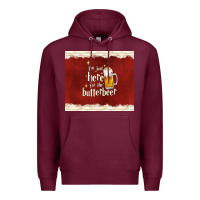 Burgundy i'm just here for the butterbeer Premium Hoodie - TumblerDesignByShophia