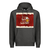 Charcoal Heather i'm just here for the butterbeer Premium Hoodie - TumblerDesignByShophia