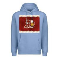 Colony Blue i'm just here for the butterbeer Premium Hoodie - TumblerDesignByShophia