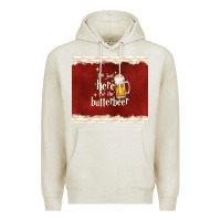 Oatmeal Heather i'm just here for the butterbeer Premium Hoodie - TumblerDesignByShophia