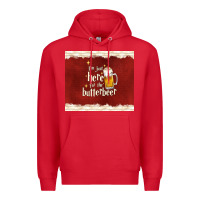 Red i'm just here for the butterbeer Premium Hoodie - TumblerDesignByShophia