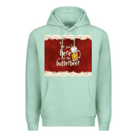 Seafoam i'm just here for the butterbeer Premium Hoodie - TumblerDesignByShophia