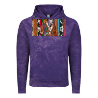 Cloud Purple western horses gemstone horse cowhide leopard floral background licens Vintage Hoodie - Artiststas