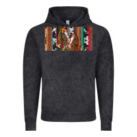 Vintage Black western horses gemstone horse cowhide leopard floral background licens Vintage Hoodie - Artiststas