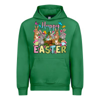Emerald Happy Easter bunnys Urban Hoodie - OliviaCreatesArt