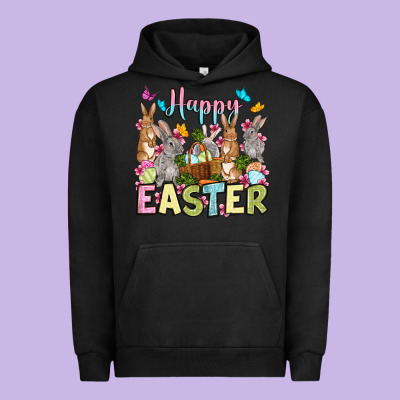 Happy Easter Bunnys Urban Hoodie Designed By Oliviacreatesart